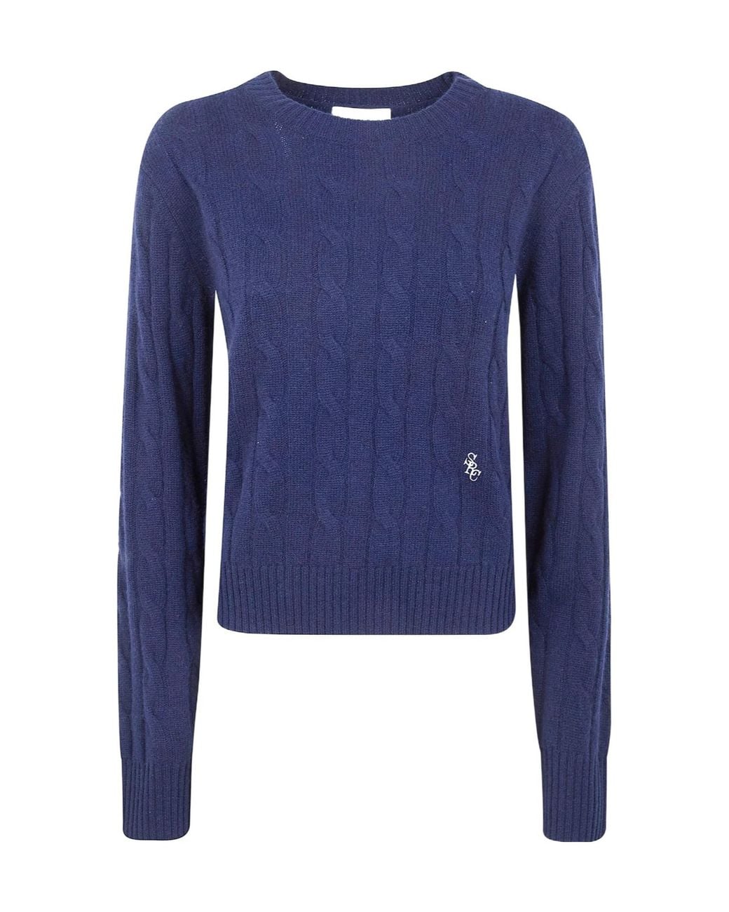 Sporty & Rich Blue Long-Sleeved Knitwear