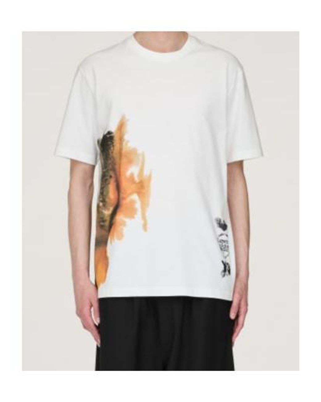 Y-3 White Short-Sleeved Crewneck T-Shirt for men