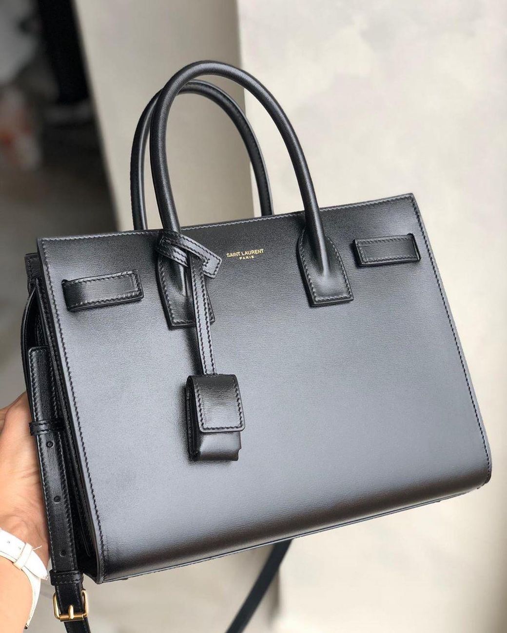 Saint Laurent Black Classic Sac De Jour Nano Tote Bag