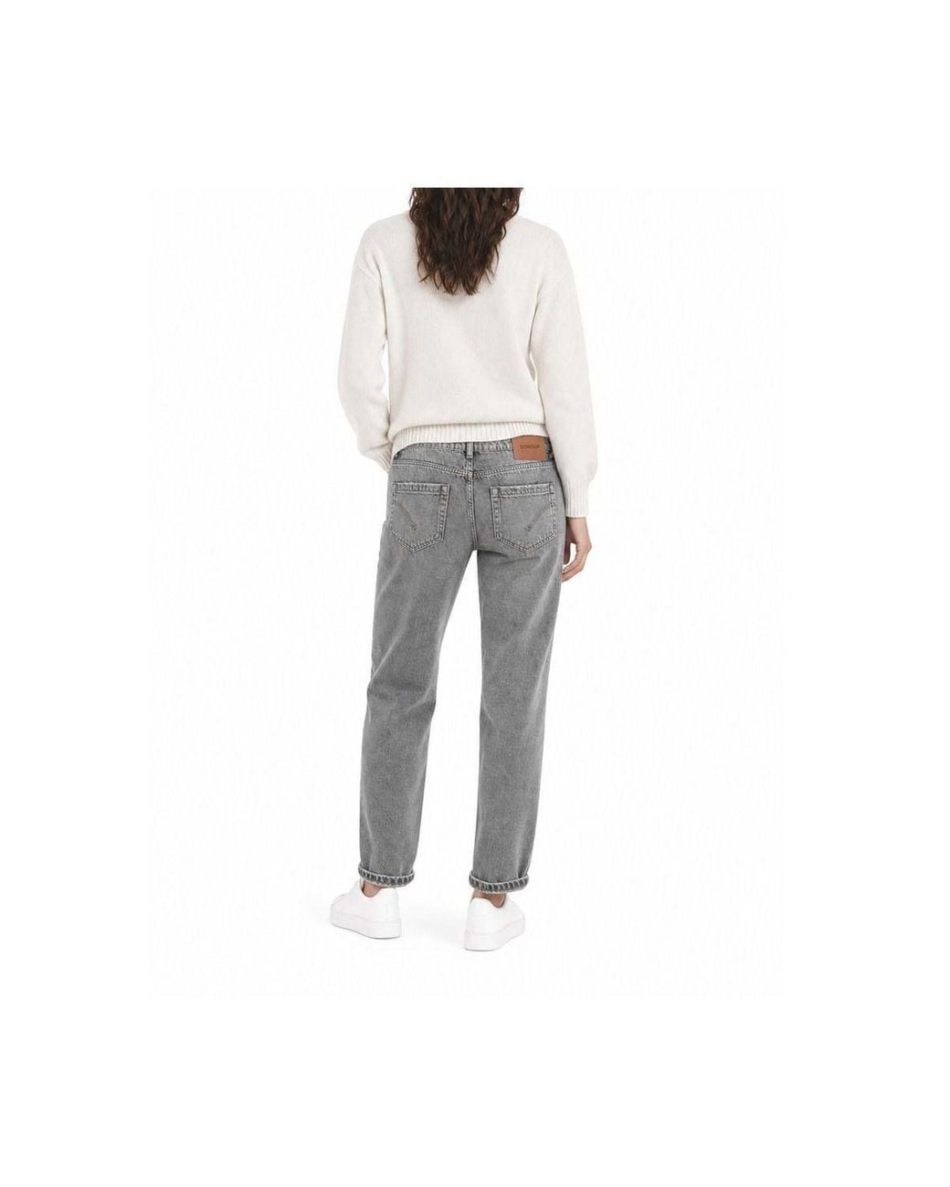 Dondup Gray Cropped Jeans