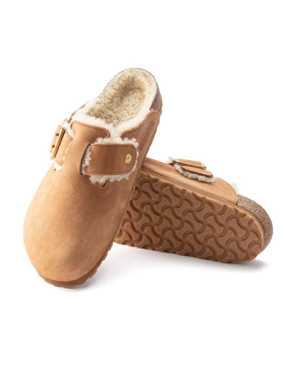 Birkenstock Brown Boston Bold Slippers for men