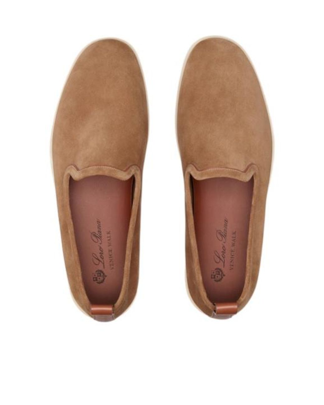 Loro Piana Brown Venice Pull-Tab Loafers for men