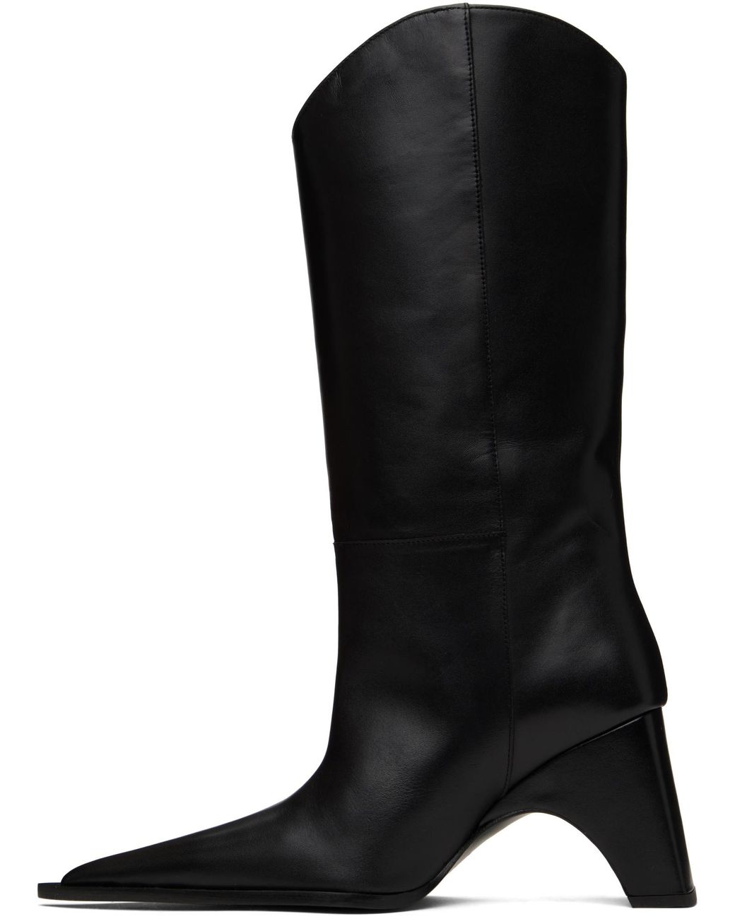 Coperni Black Cowboy Pointed Toe Boots