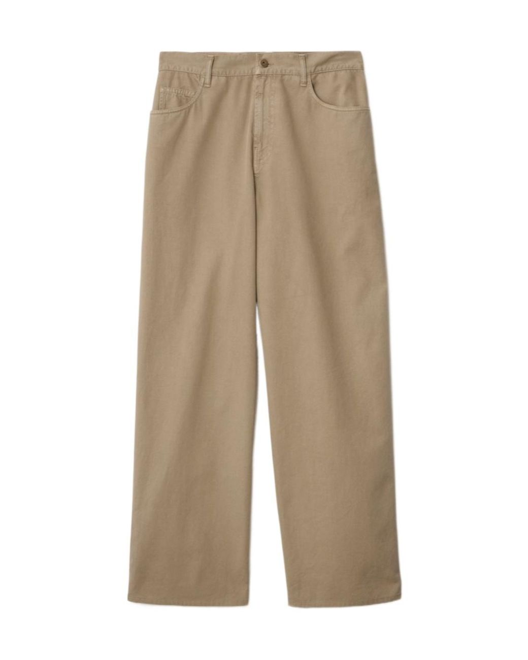 Burberry Natural Logo Patch Straight-Leg Trousers for men