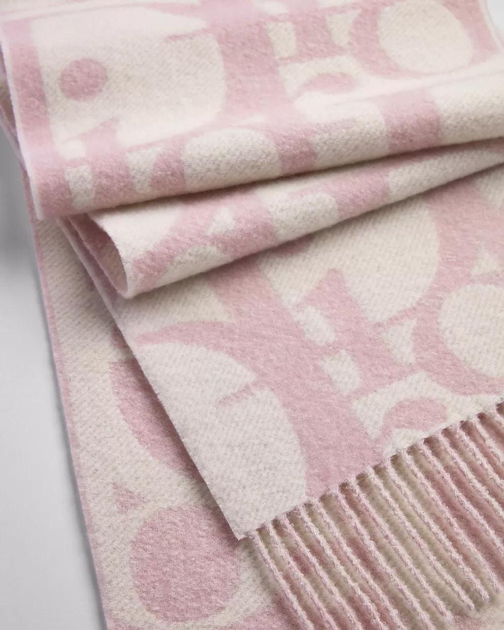 Dior Pink Macro Oblique Scarf