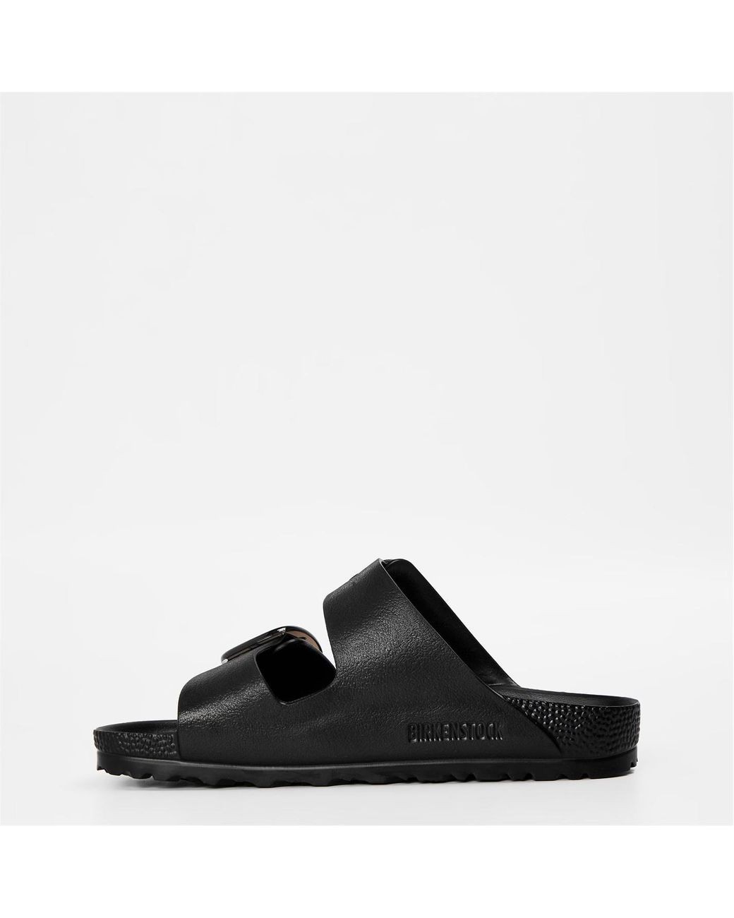 Birkenstock Black Buckle Detail Slippers