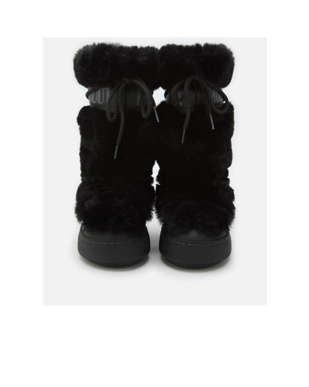 Moon Boot Black Ltrack Faux-Fur High Boots