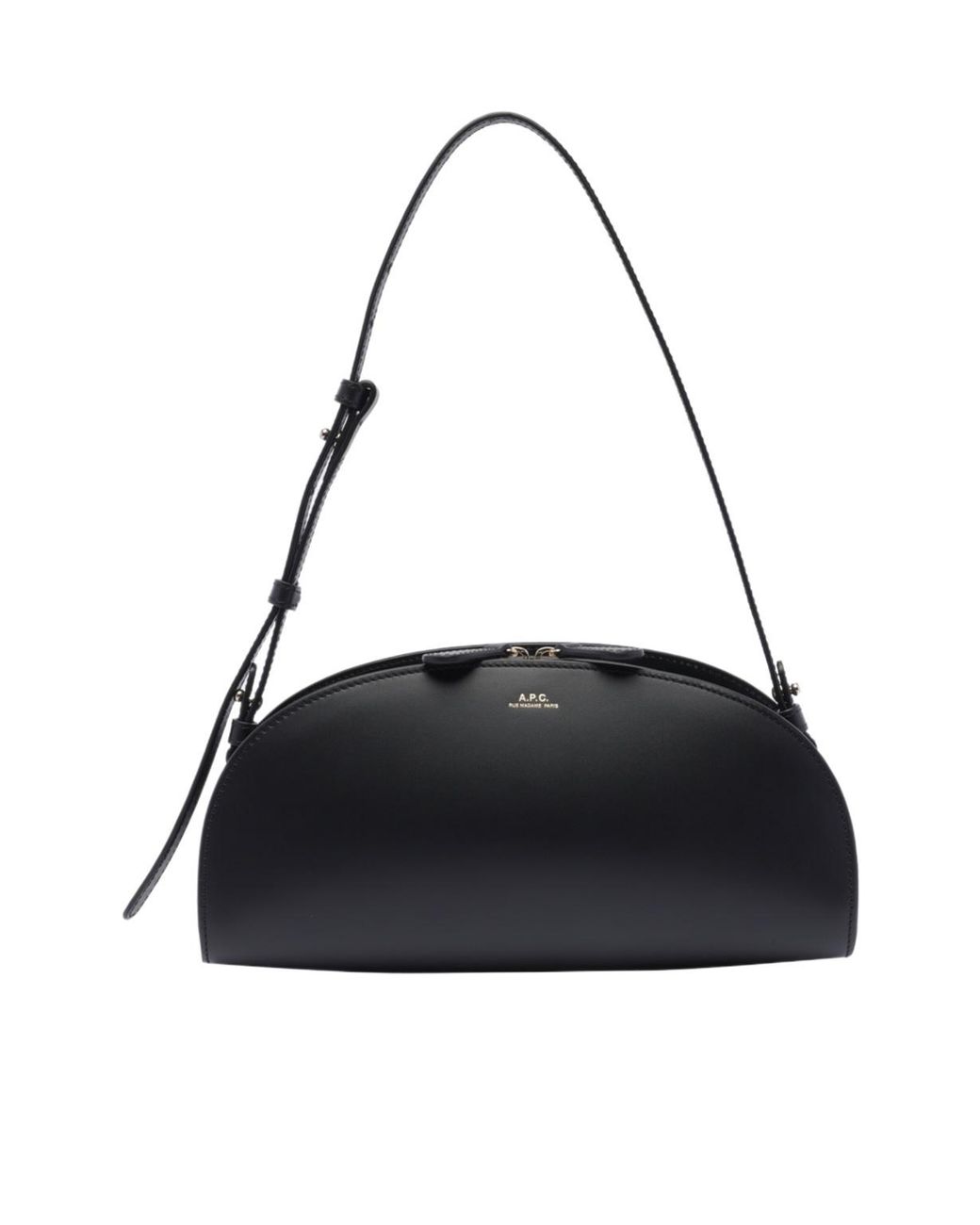 A.P.C. Black Demi-Lune Shoulder Bag