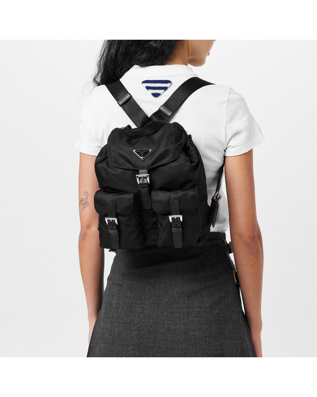 Prada Black Small Nylon Backpack