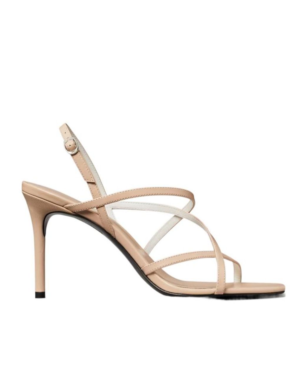 Tory Burch White Square Toe Sandals