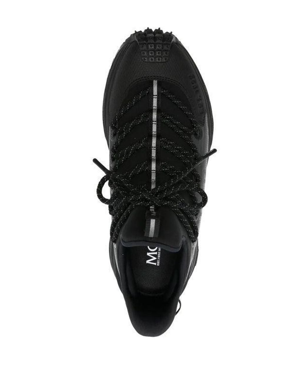 Moncler Black Trailgrip Lite2 Logo-Lettering Sneakers