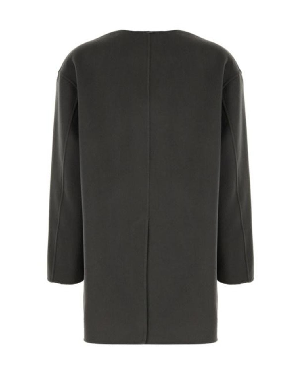 Max Mara Gray 'S Scarf Detailed Single Breasted Coat