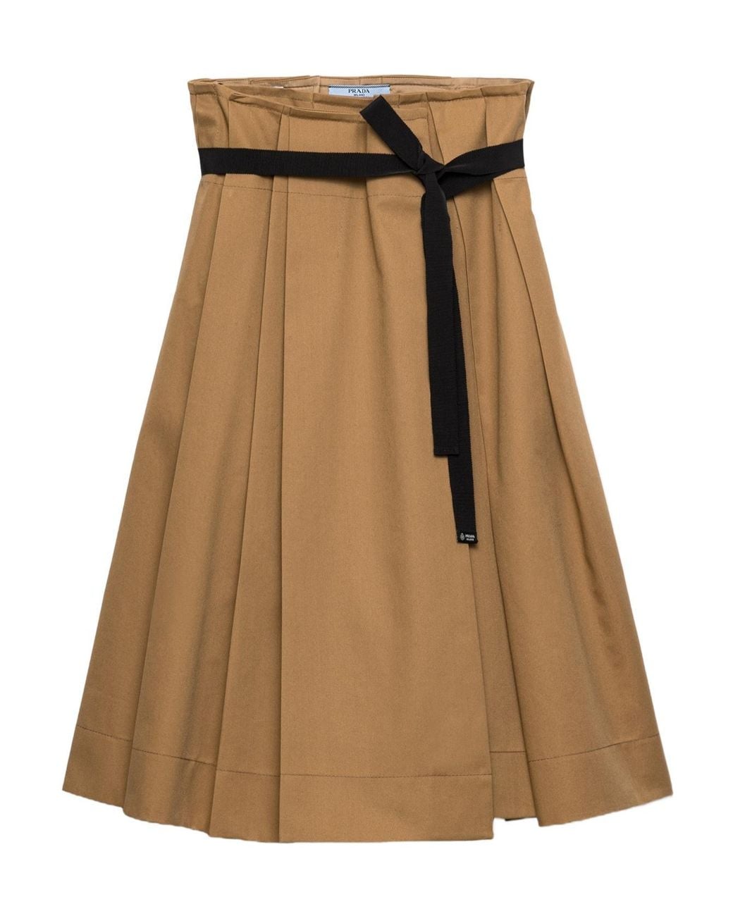 Prada Brown Gabardine Skirt