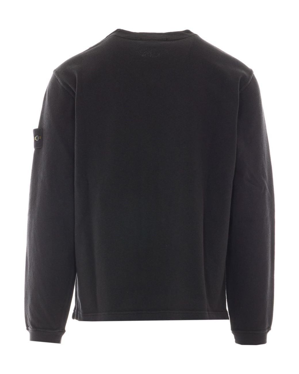 Stone Island Blue Patch Crewneck Sweatshirt for men