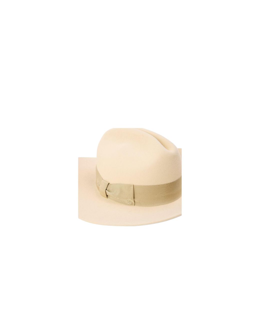 Gucci White Woolen Wide-Brim Fedora