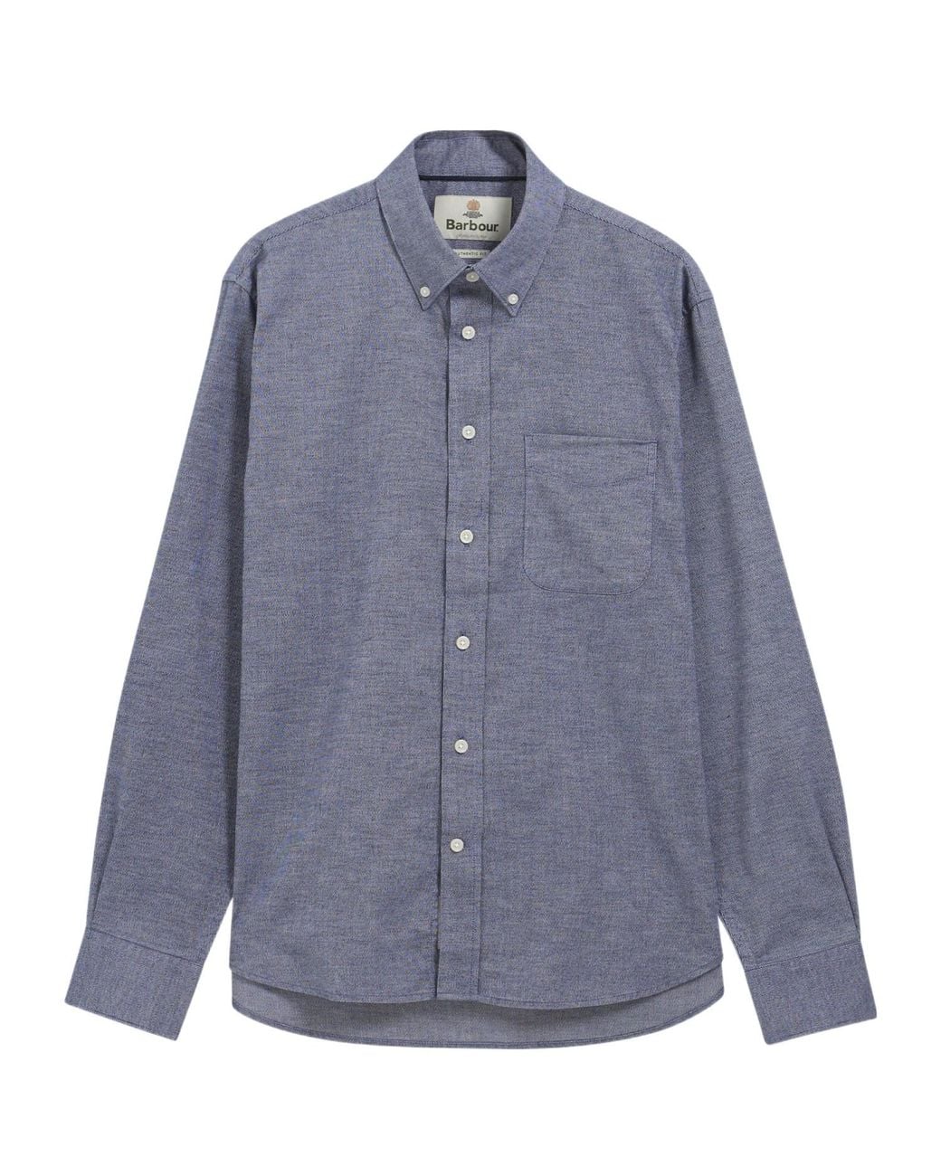 Barbour Blue Button-Down Long Sleeve Shirt for men