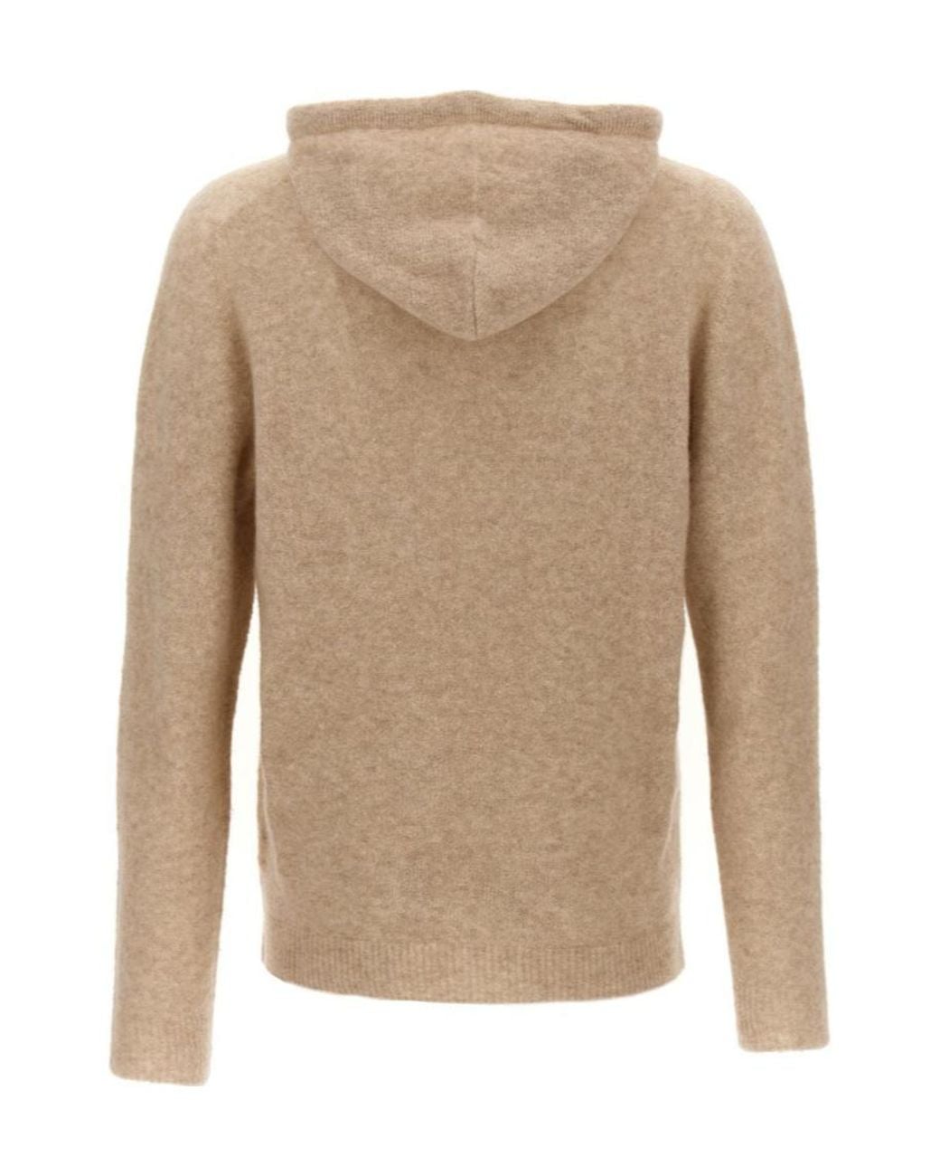 Roberto Collina Natural Hooded Sweater for men