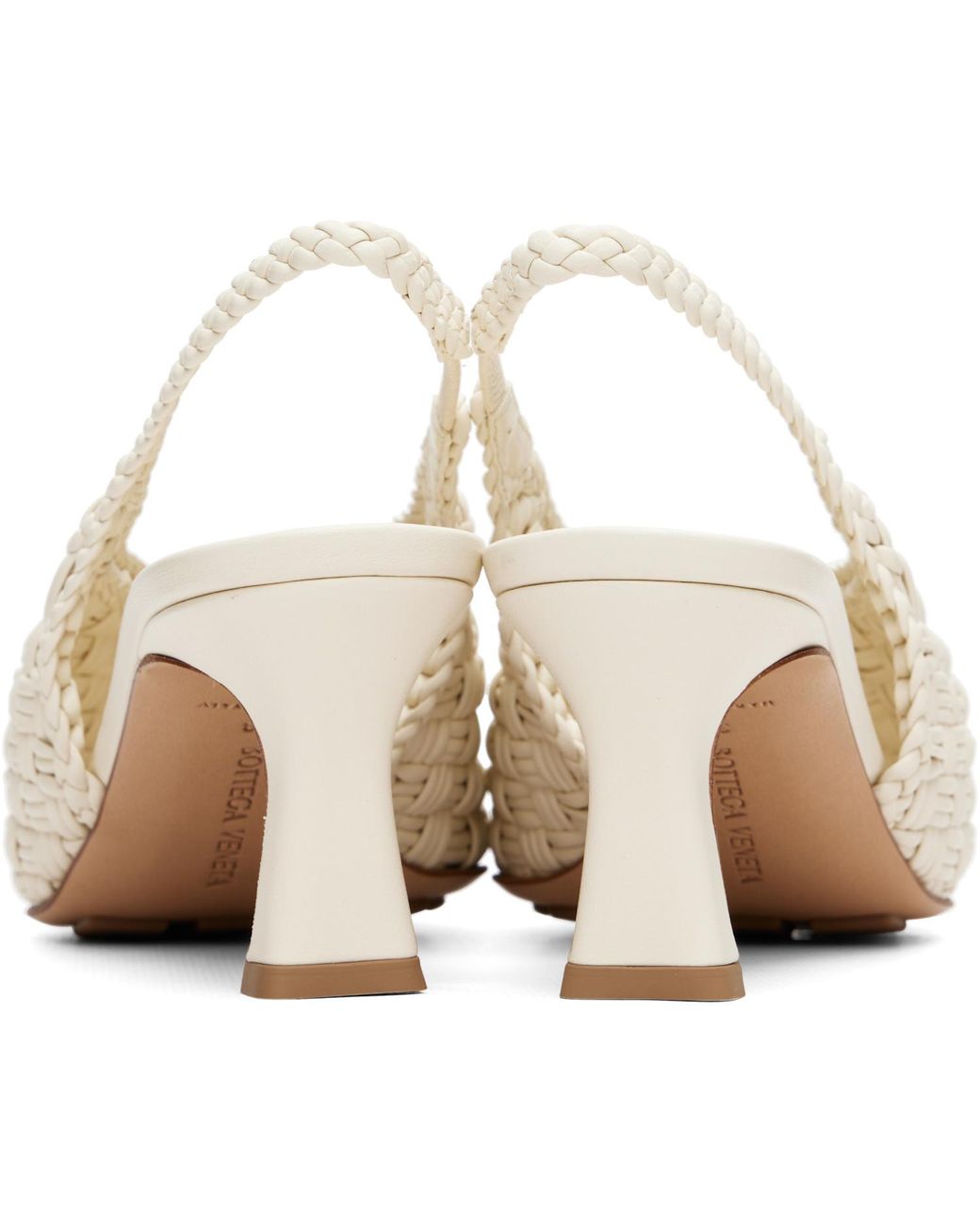 Bottega Veneta White Sofia High-Heeled Sandals