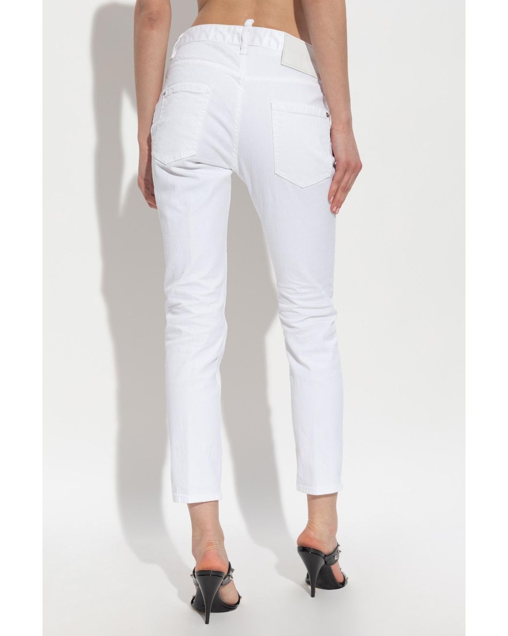 DSquared² White Slim Fit Jeans