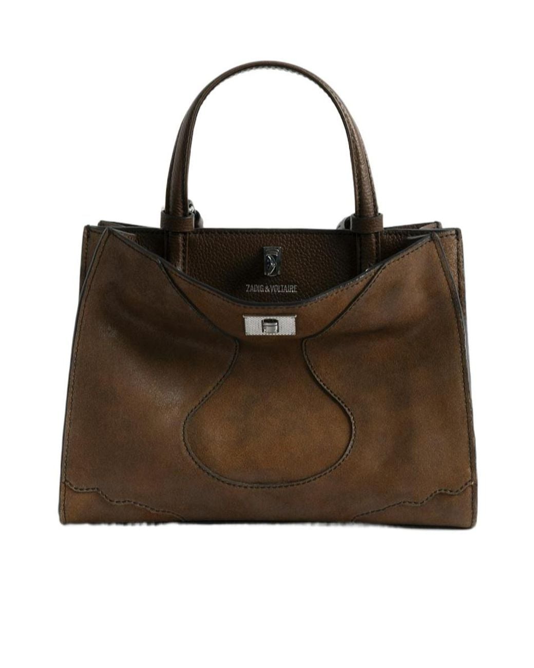 Zadig & Voltaire Brown Jack Nano Leather Satchel