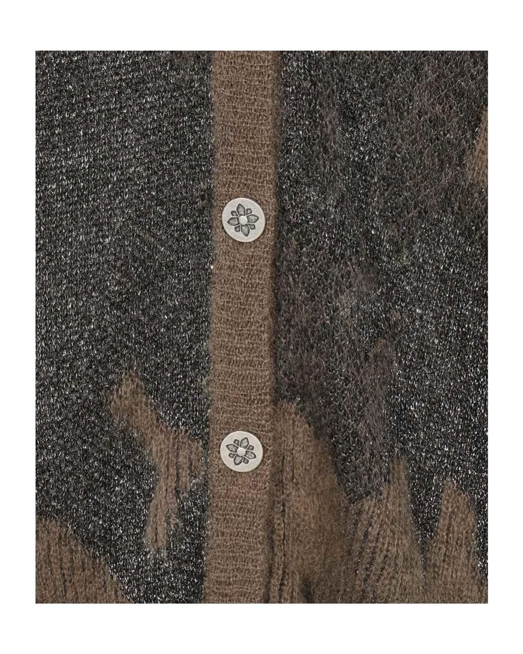John Richmond Gray Knitted Cardigan