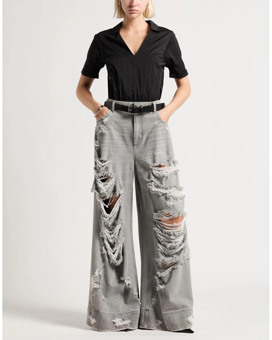 Dolce & Gabbana Gray Denim Trousers