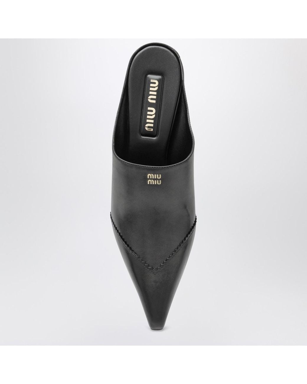 Miu Miu Black Pointed-Toe High Heels