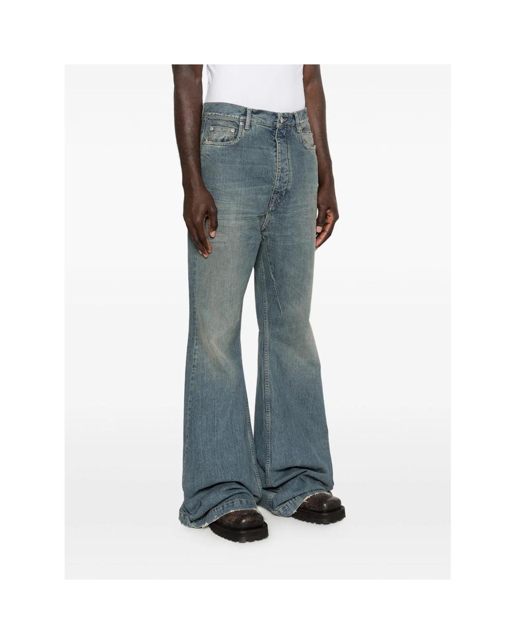 Rick Owens Blue Bolan Bootcut Jeans for men