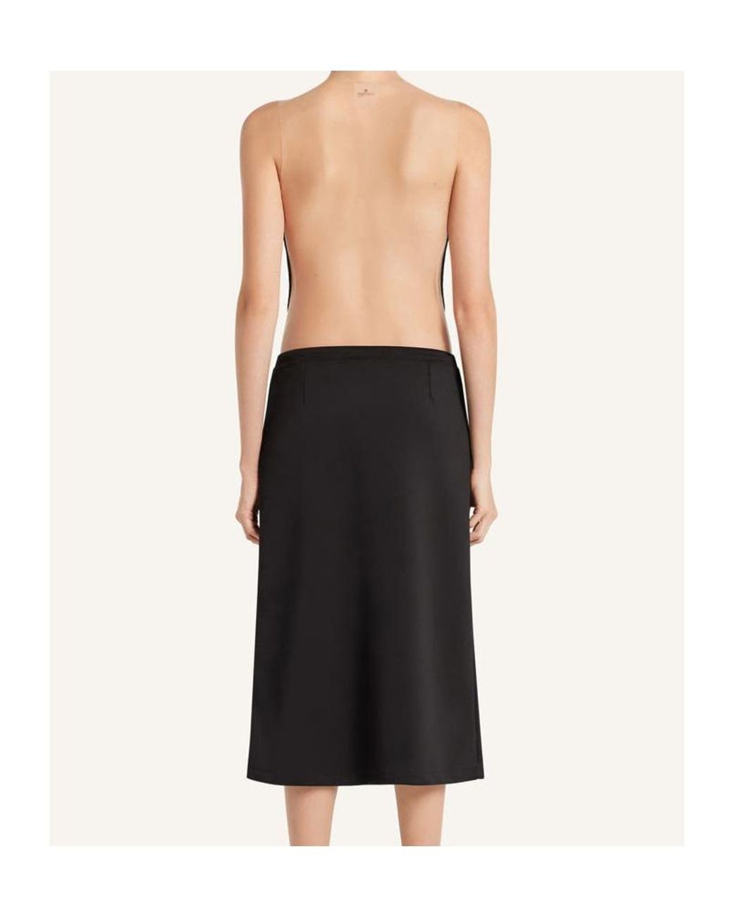 Courreges Black Mesh-Panel Bodysuit