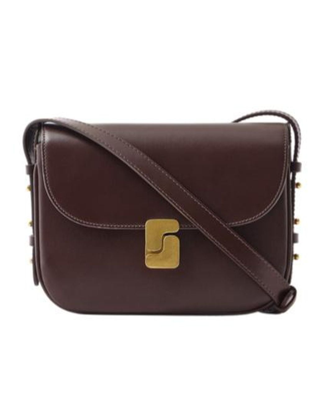 Soeur Brown Leather Mini Bellissima Crossbody Bag