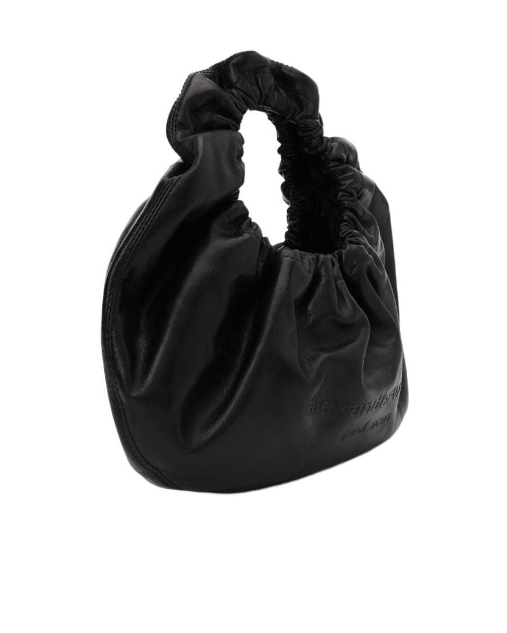 Alexander Wang Black Small Crescent Leather Bag