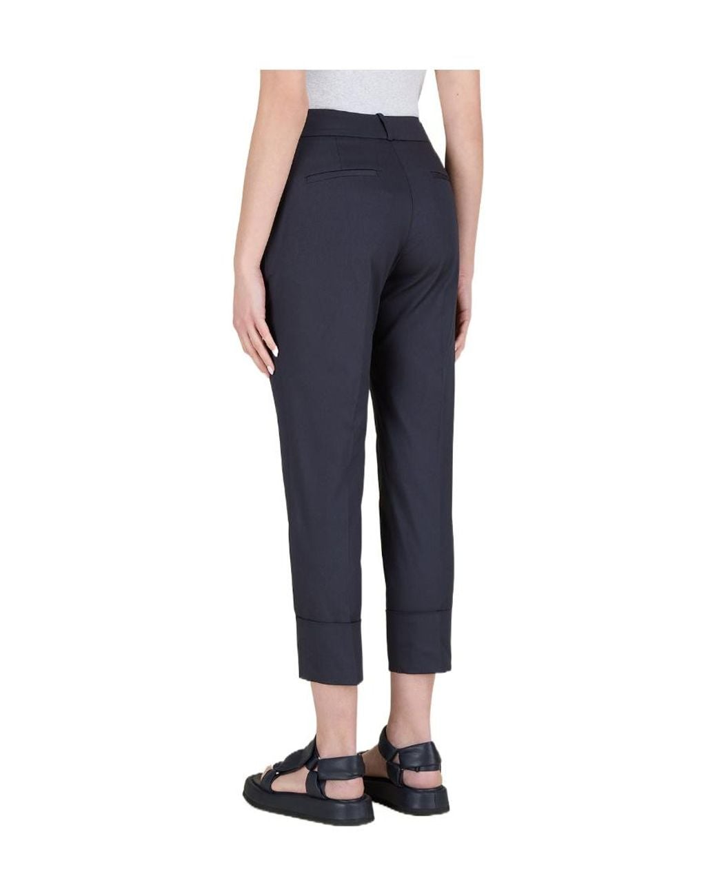 Peserico Blue Pleated Pants