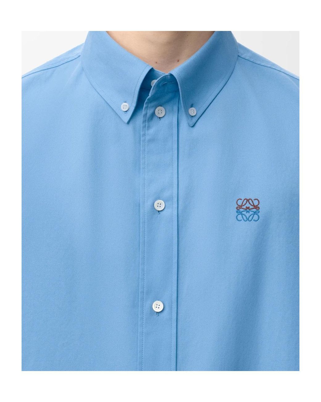 Loewe Blue Long-Sleeved Shirt for men