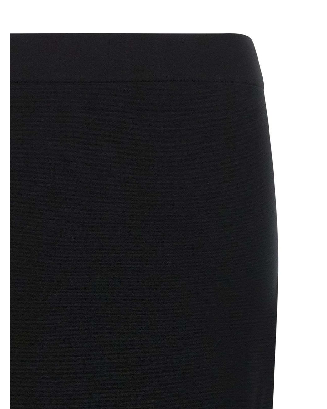 Max Mara Black Gamma Knit Midi Skirt