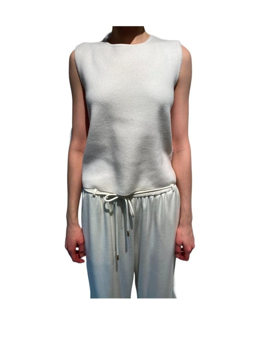 Max Mara Gray Sleeveless Knitted Vest