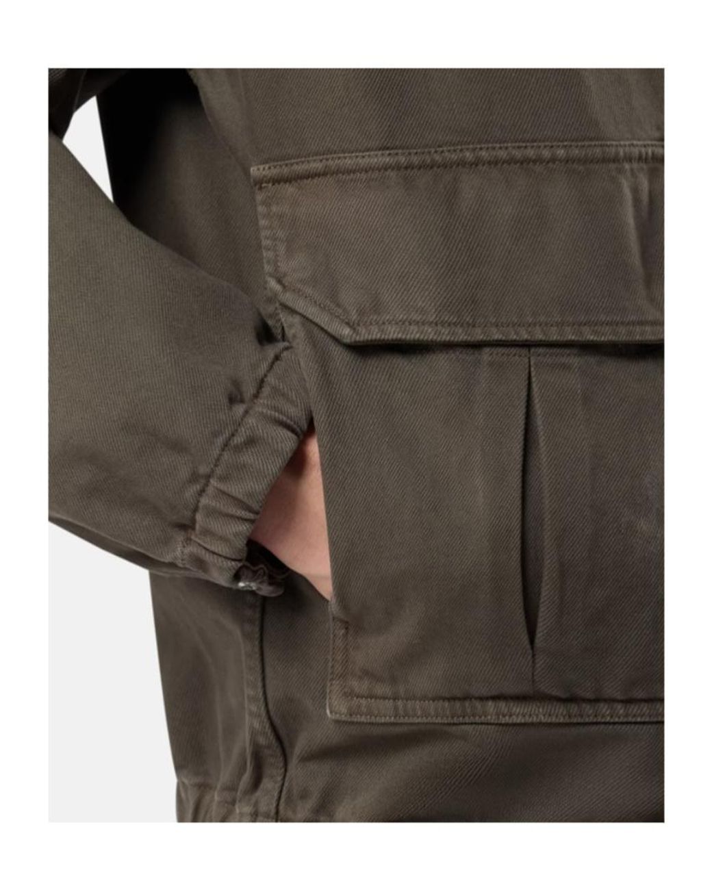 Stone Island Green Denim Coach Jacket for men