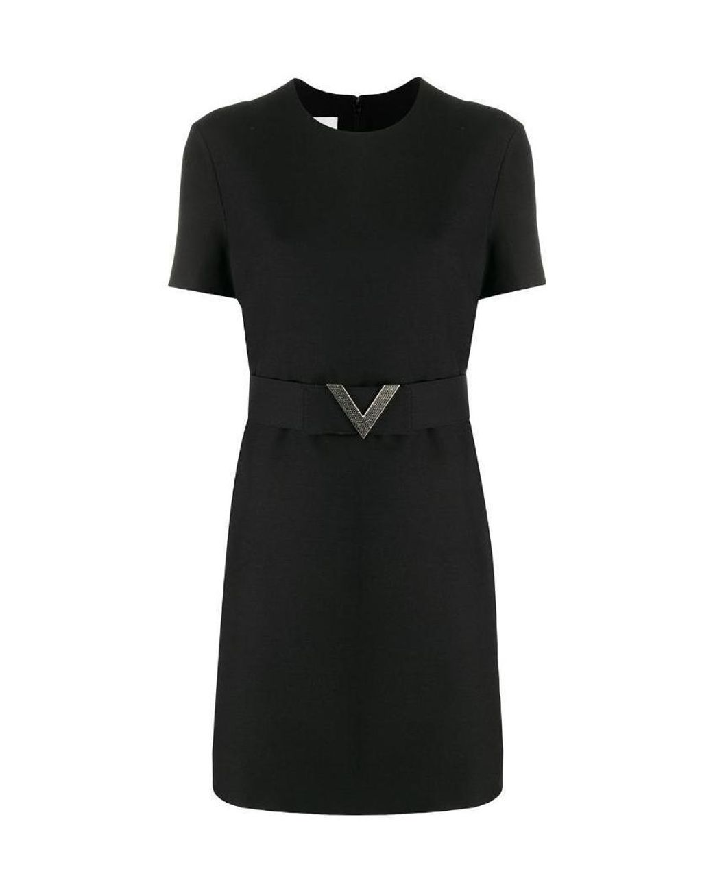 Valentino Black Logo Dress
