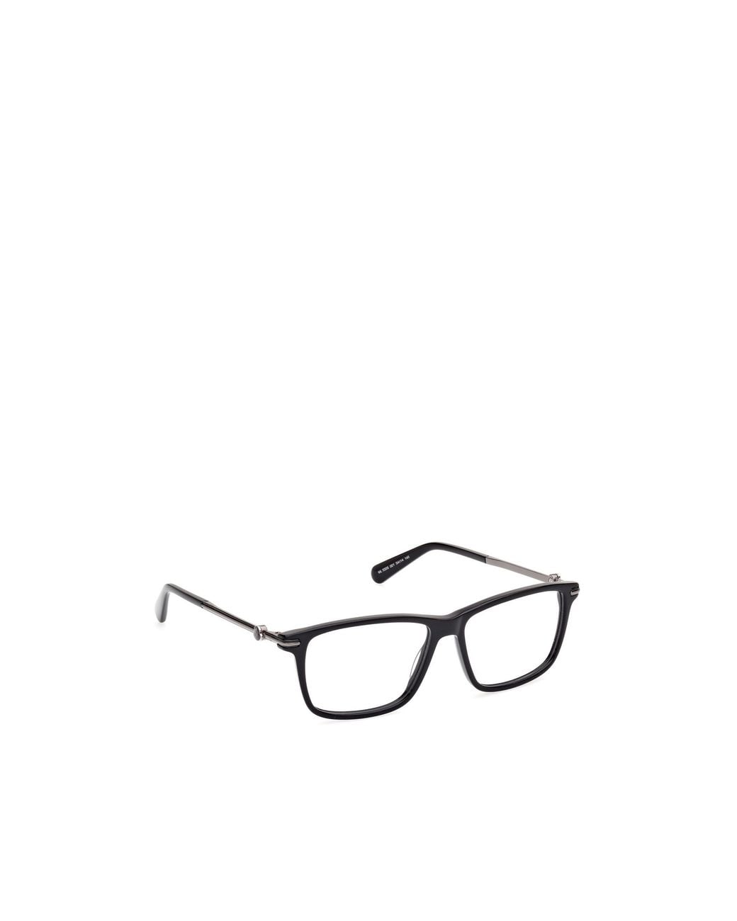 Moncler White Eyewear Rectangle Frame Glasses for men