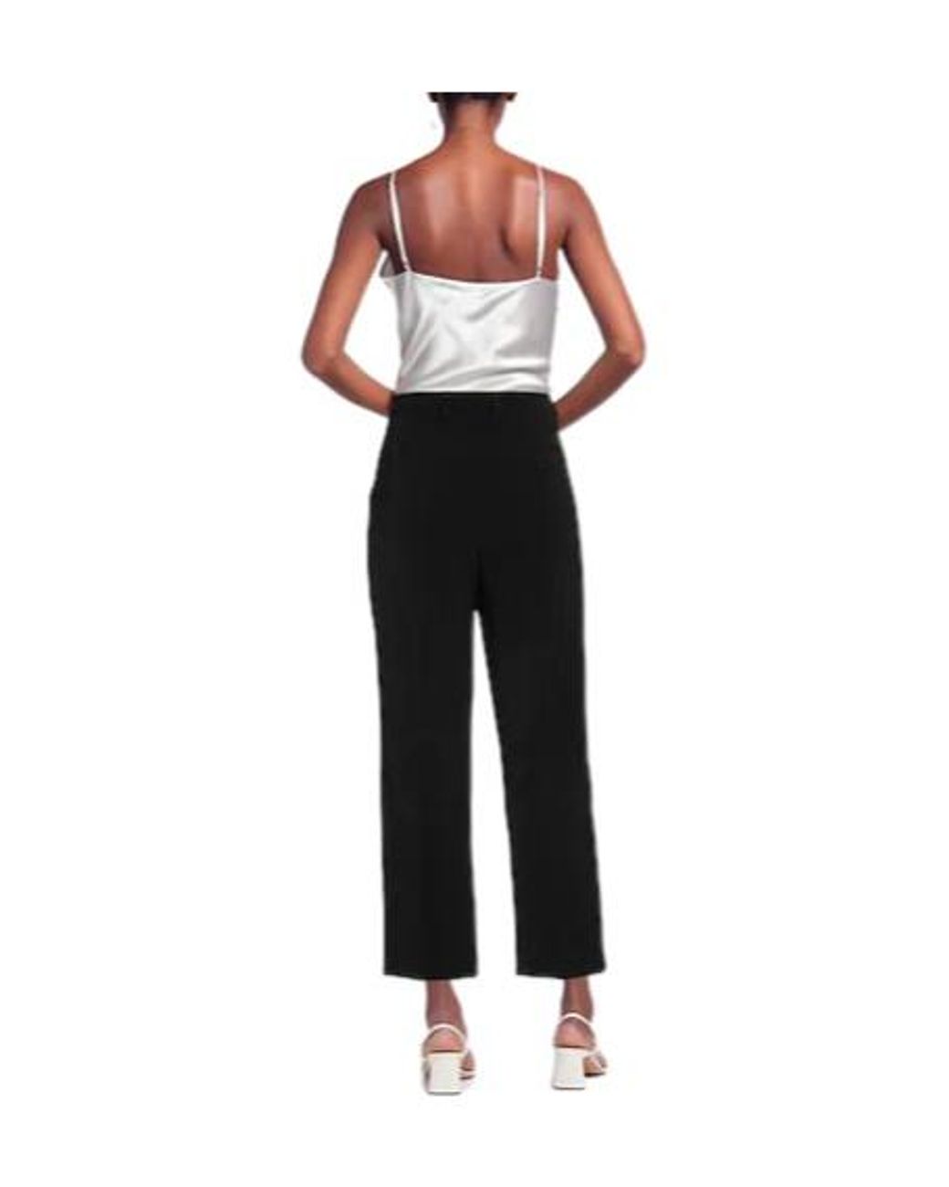 Balenciaga Black Solidcolor Stretch Casual Pants