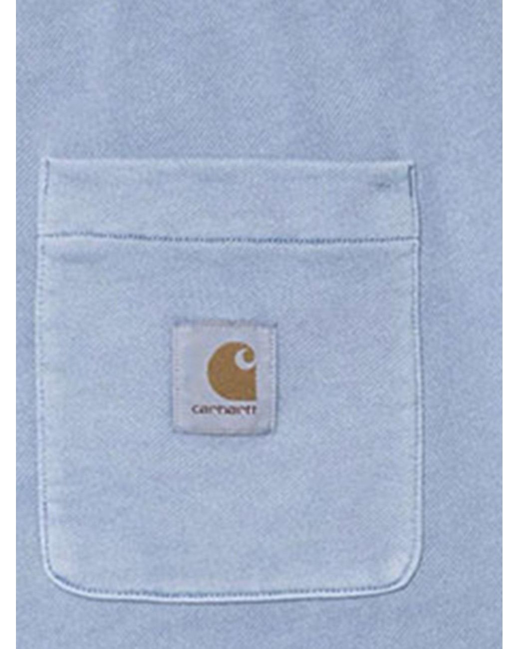 Carhartt Blue Logo Patch Sweat Shorts for men