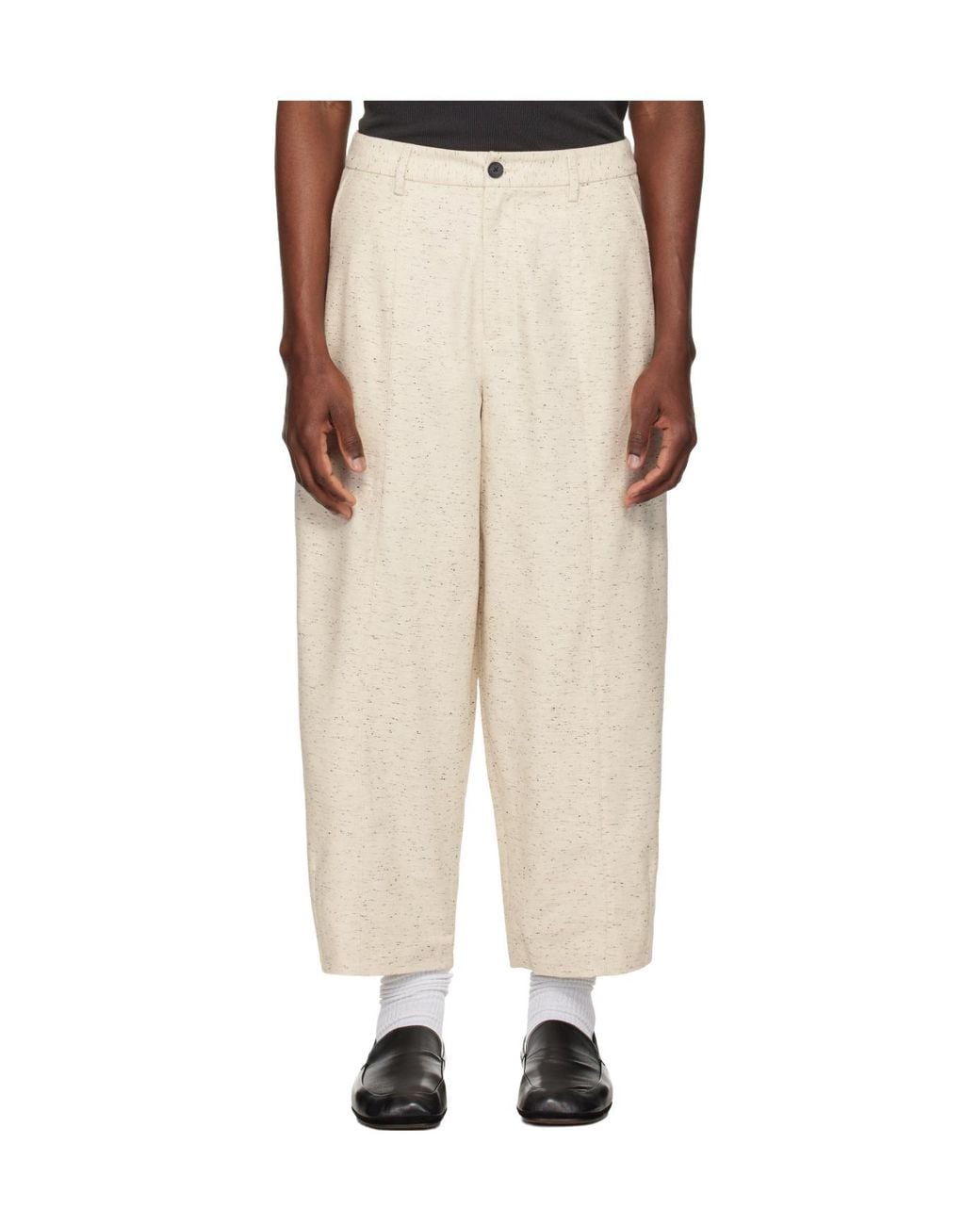 Entire studios Natural Pintuck Carrot Pants for men