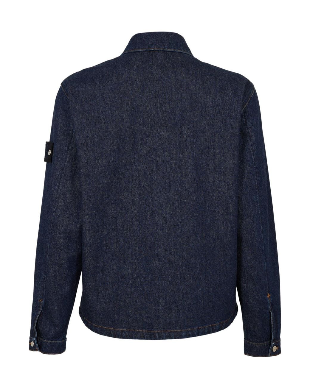 Stone Island Blue Practical Denim Jacket for men
