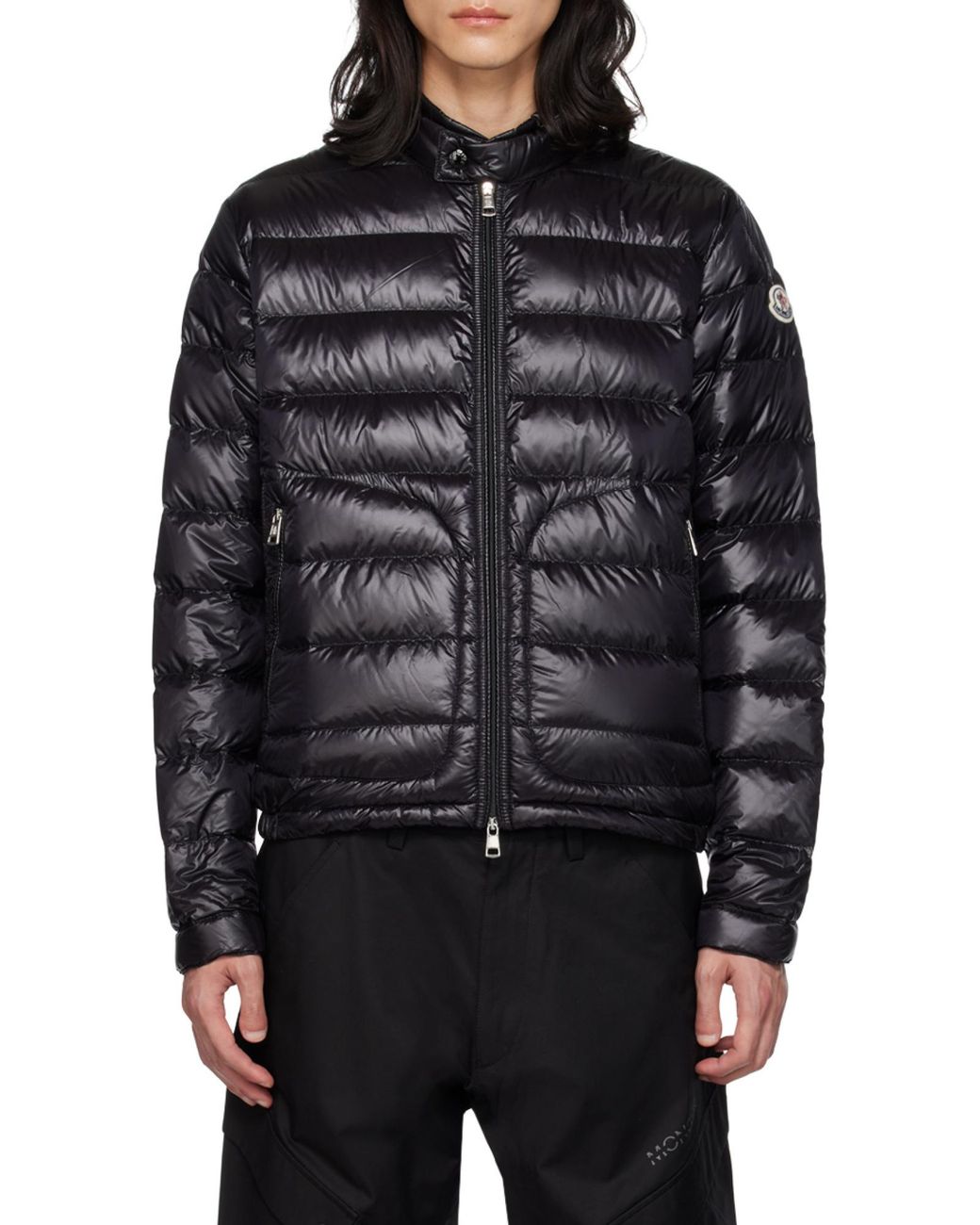 Moncler Black Acorus Short Down Jacket for men
