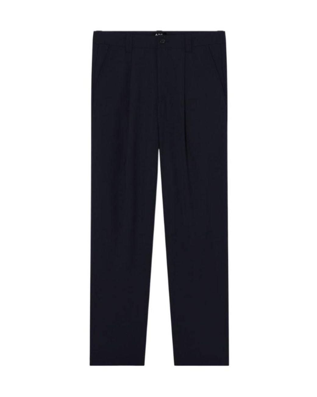 A.P.C. Blue Loose Barrel Pants for men