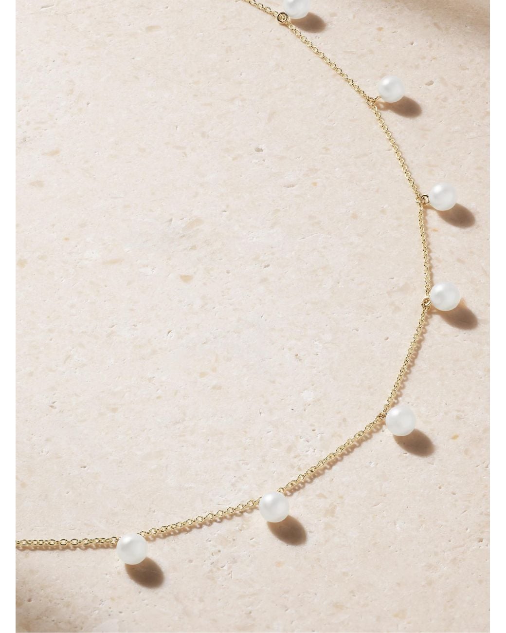 Sophie Bille Brahe White 14-Karat Recycled Pearl Necklace
