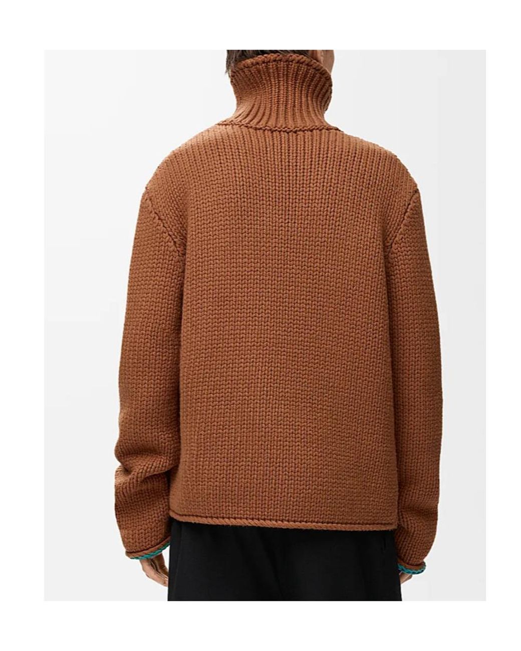 Loewe Brown Turtleneck Knitted Jumper for men