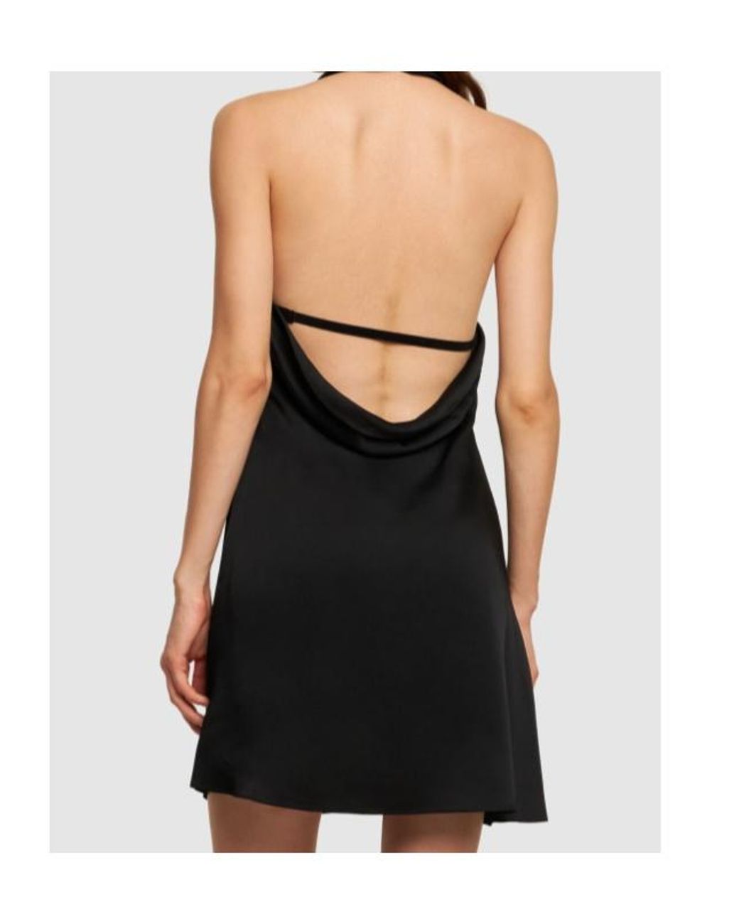 Jonathan Simkhai Black Draped Mini Dress