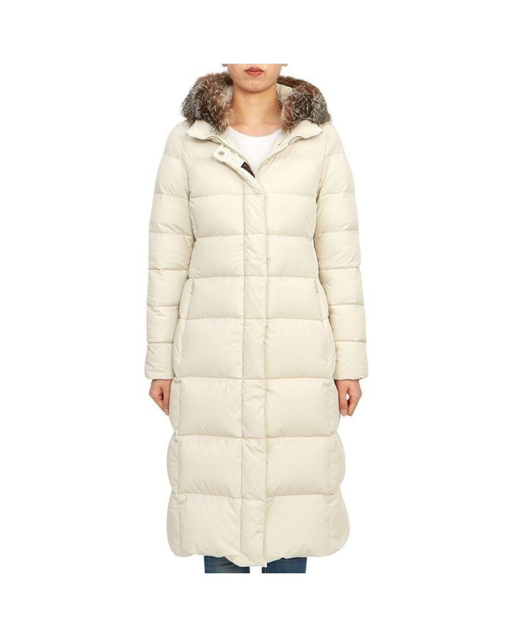 Moorer Natural Zagarakn Hooded Padded Coat