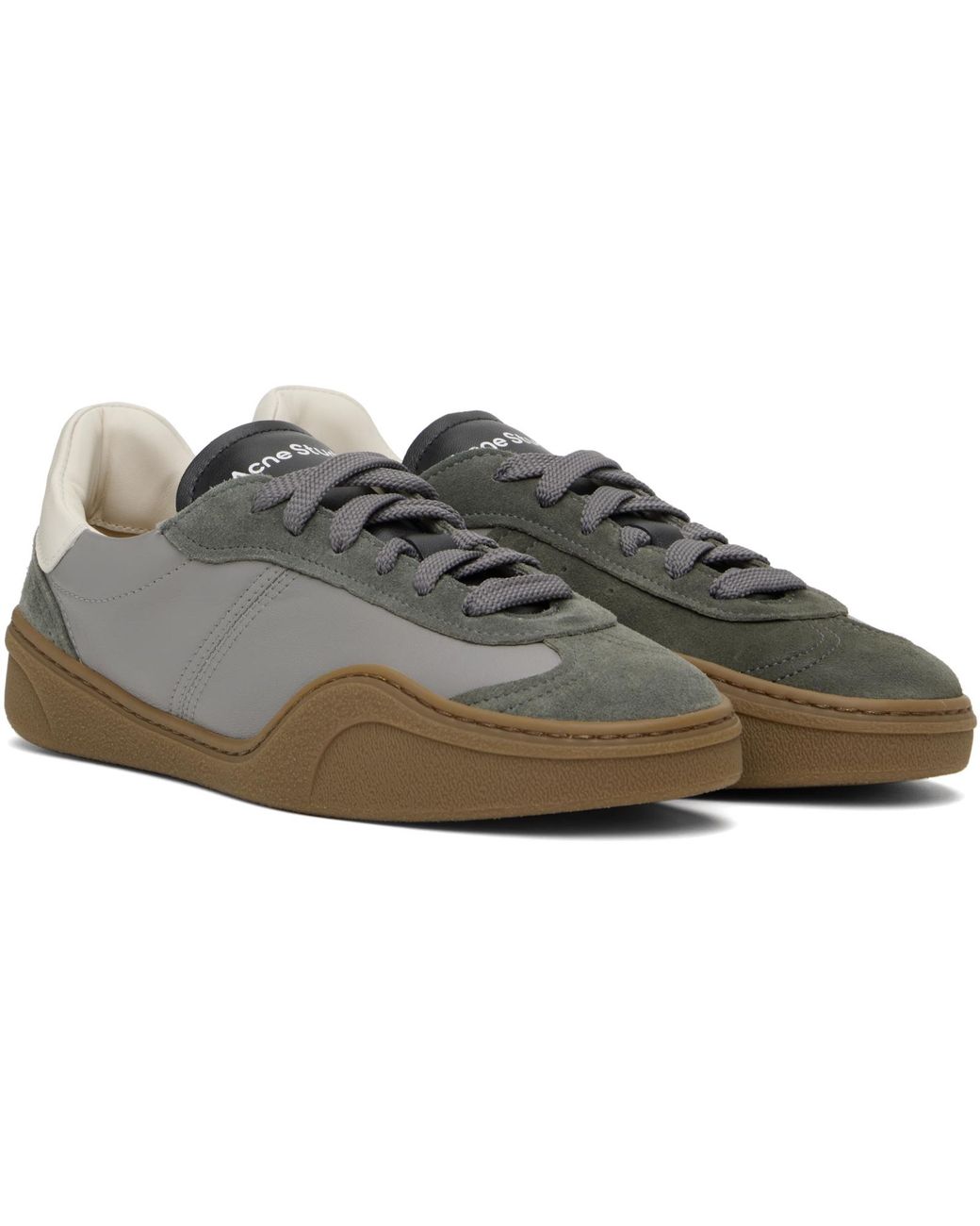 Acne Gray Lace-Up Seakers for men