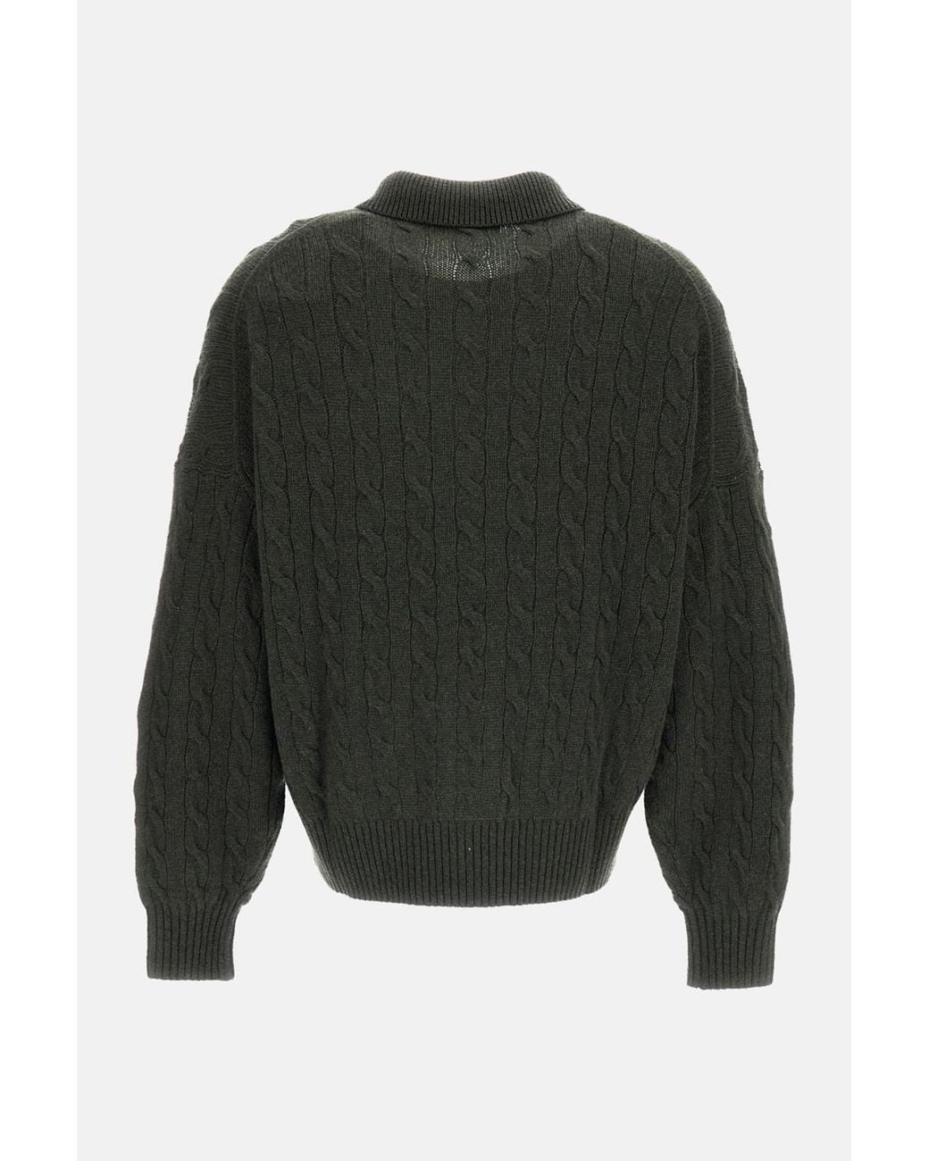 Polo Ralph Lauren Green Cable Knit Polo Jumper